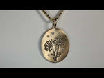 Heather B. Moore Daisy Oval Charm (14k Yellow Gold)
