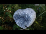 Serene Celestite Crystal Cluster Heart