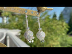 Starlight Spell Caster Leverback Earrings (Sterling Silvertone)