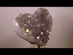 First Love Amethyst Crystal Cluster Heart