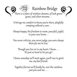 Rainbow Bridge Forever In My Heart Locket Necklace (Silvertone)