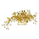 Magical Fairy Flower Hair Comb (Goldtone)