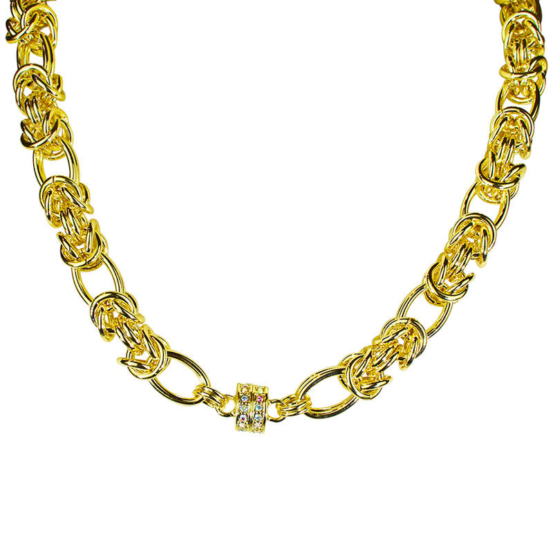 Byzantine Magnetic Interchangeable Necklace (Goldtone)