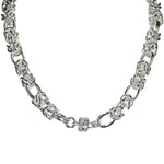 Byzantine Magnetic Interchangeable Necklace (Sterling Silvertone)