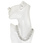 Byzantine Magnetic Interchangeable Necklace (Sterling Silvertone)