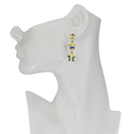 Three Wishes Star Pierced Earrings (Goldtone)