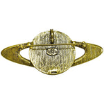 Solar Galaxy 35mm Venus Seaview Moon Pin Pendant (Brasstone/Golden Glow)