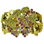 Vineyard Goddess Cuff Bracelet (Goldtone)