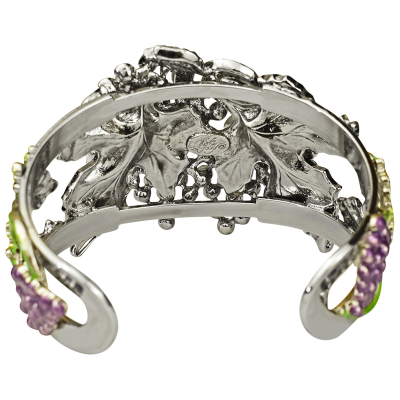 Vineyard Goddess Cuff Bracelet (Silvertone)