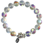 Mystic Bead Magnetic Bracelet (Sterling Silvertone/Crystal AB)