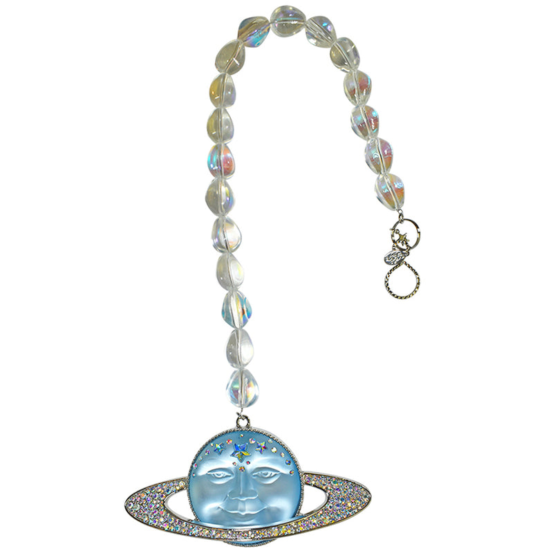 Solar Galaxy 50mm Venus Seaview Moon Crystal Shimmer (Silvertone/Lt. Sapphire)
