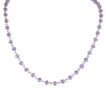Mystic Crystal 30" Necklace (Sterling Silvertone/Lavender)