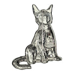 Heidi Holiday Cat Pin Pendant with 4 Charms (Silvertone)
