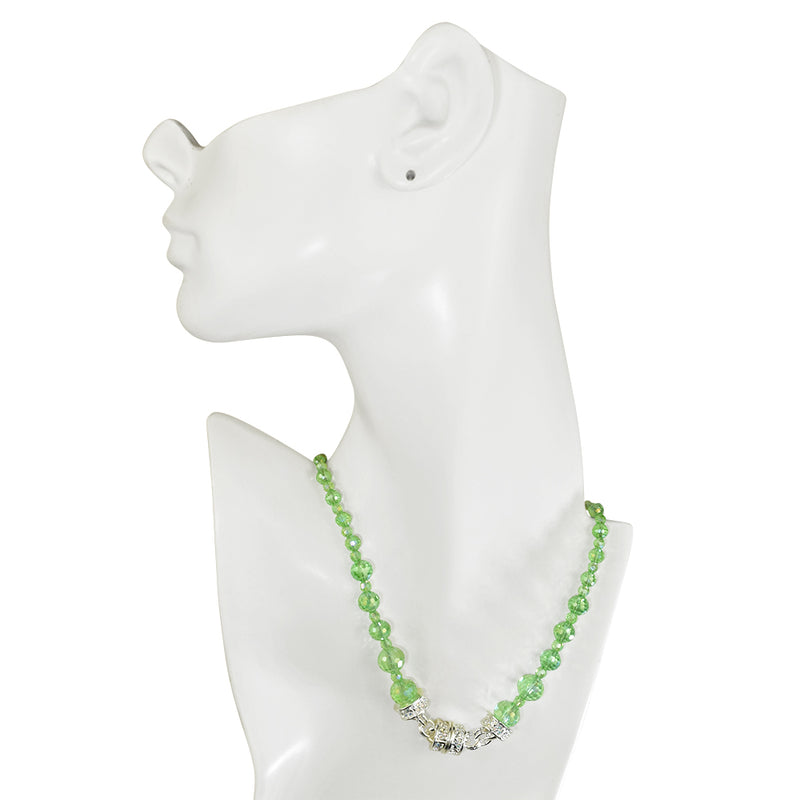 Belle Of The Ball Beaded Magnetic Interchangeable Necklace (Sterling Silver/Irish Mist)
