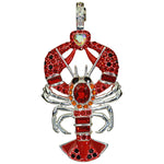 Lobster Love Magnetic Enhancer (Sterling Silvertone)