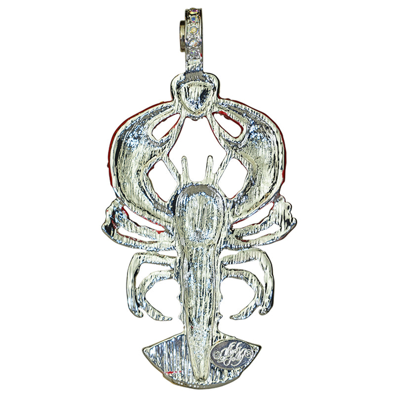 Lobster Love Magnetic Enhancer (Sterling Silvertone)