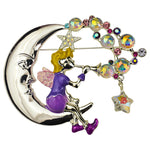 Pipedream Fairy Crystal Bubble Pin (Sterling Silvertone)