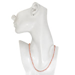 Shimmer Bead 18" Necklace (Goldtone/Pearly Pink)