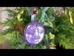 Rainbow Bridge Venus Seaview Moon 50mm Shimmer Ornament (Silvertone/Twilight Purple)