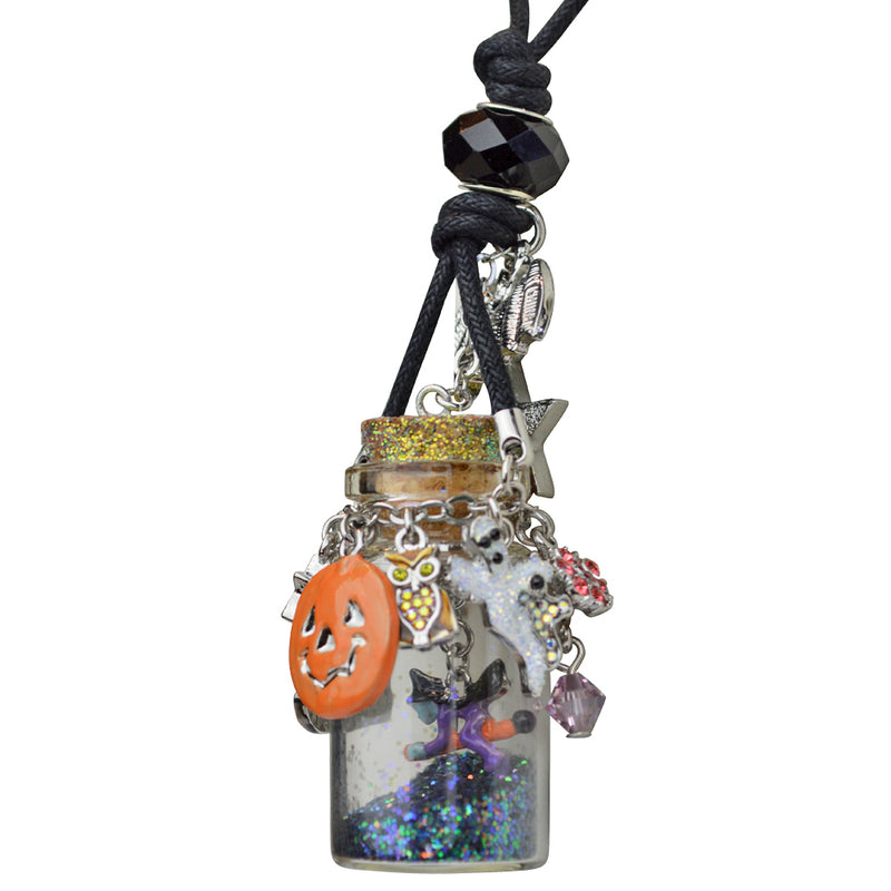 Witches Brew Bottle Necklace (Silvertone)