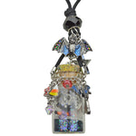 Witches Brew Bottle Necklace (Silvertone)
