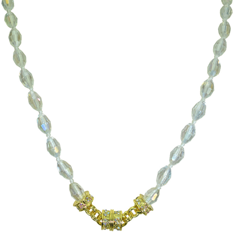 Crystal Desire Beaded Magnetic Interchangeable 24" Necklace (Goldtone)