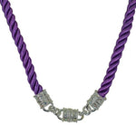 Mystic Cord Magnetic Interchangeable Necklace (Sterling Silvertone/Purple Mist)
