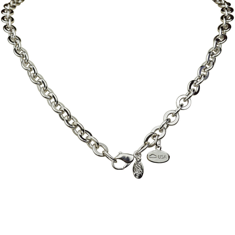 Devotion 24" Chain Necklace (Silvertone)