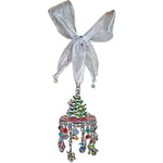 12 Days Of Christmas Dancing Tree Ornament With Removable Charms (Silvertone)