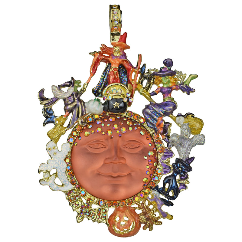 Witches Coven Goddess Seaview Moon Magnetic Enhancer (Goldtone)