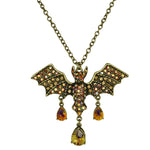 Cosmic Bat Queen Necklace (Brasstone)