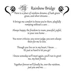 Over The Rainbow Bridge Angel Dog Pin Pendant (Goldtone)