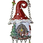 Enchanted Christmas Fairy House Wind Chime (Silvertone)