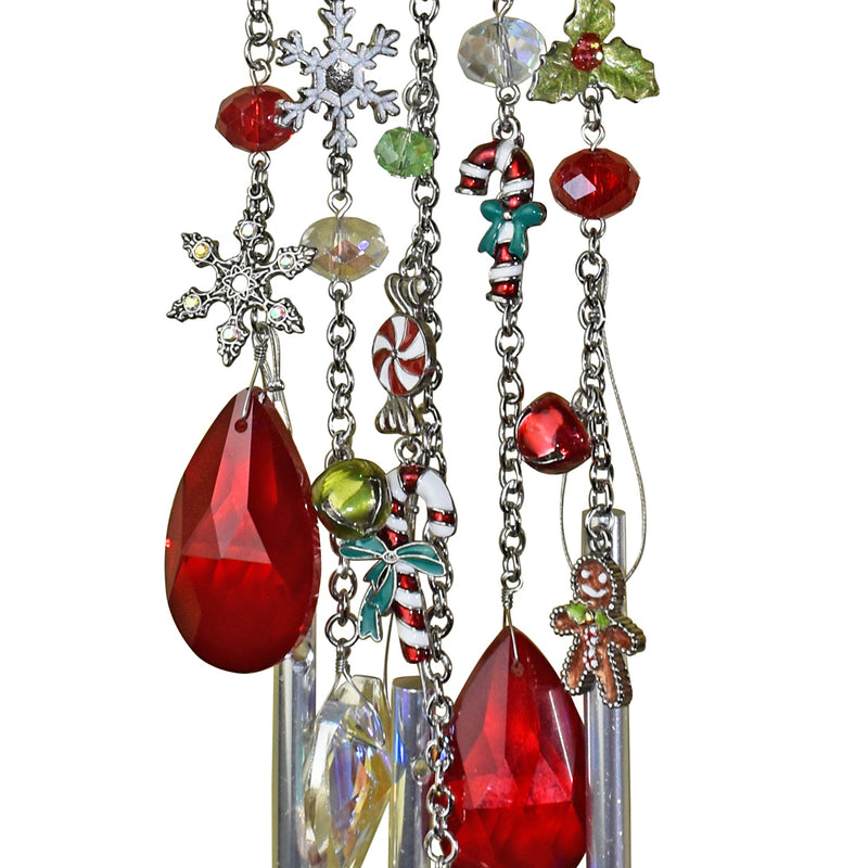 Enchanted Christmas Fairy House Wind Chime (Silvertone)