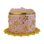 Venus Seaview Moon Starlight Memory Box (Goldtone/Pixie Pink Moon)