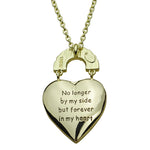 Rainbow Bridge Forever In My Heart Locket Necklace (Goldtone)