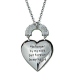 Rainbow Bridge Forever In My Heart Locket Necklace (Silvertone)