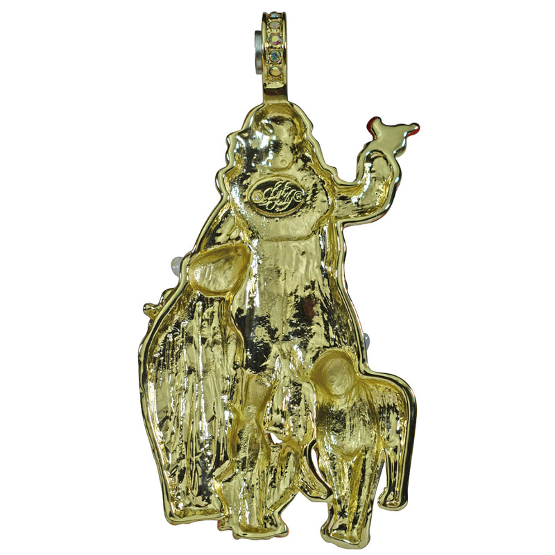 Santa's Enchanted Woodland Friends Magnetic Enhancer (Goldtone)