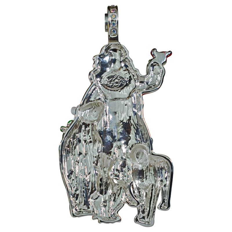 Santa's Enchanted Woodland Friends Magnetic Enhancer (Sterling Silvertone)