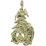 Enchanted Woodland Friends Christmas Tree Magnetic Enhancer (Goldtone)